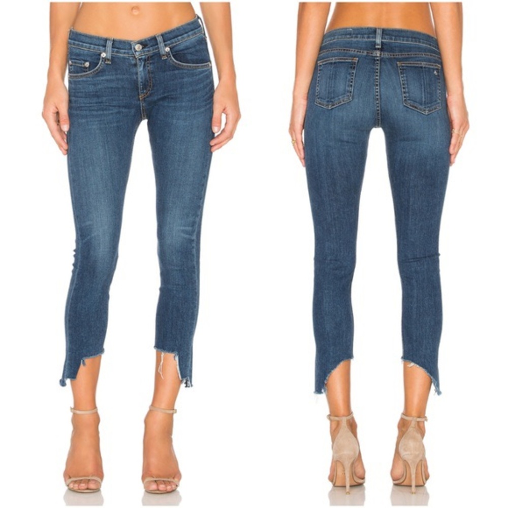 Rag & Bone Capri Asymmetrical Jean Size 25